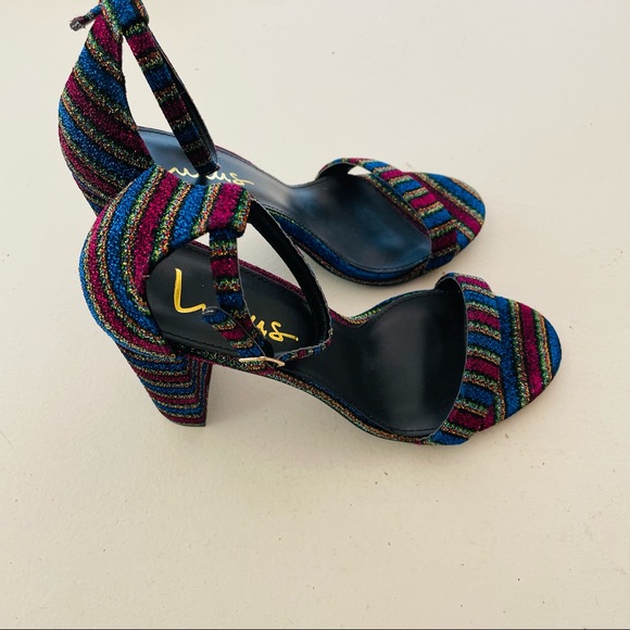 Lulus Taylor Rainbow Ankle Strap Heels - Picture 6 of 8